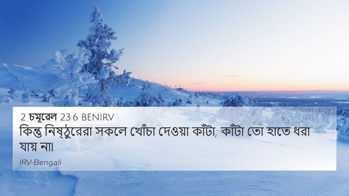 2 চমূৱেল 23:6 BENIRV Bible Verse Image