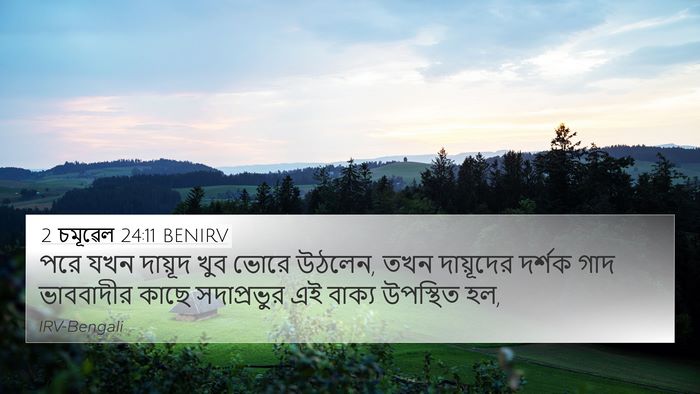 2 চমূৱেল 24:11 BENIRV Bible Verse Image