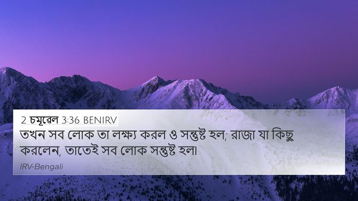 2 চমূৱেল 3:36 BENIRV Bible Verse Image