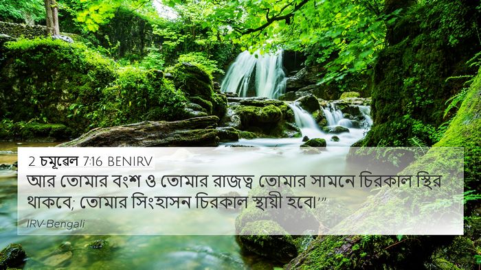 2 চমূৱেল 7:16 BENIRV Bible Verse Image