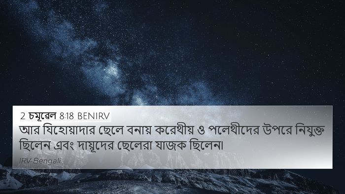 2 চমূৱেল 8:18 BENIRV Bible Verse Image