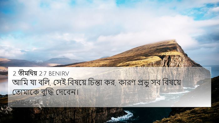 2 তীমথিয় 2:7 BENIRV 4K Wallpaper - আমি যা বলি, সেই - 4K Wallpaper Bible Verse