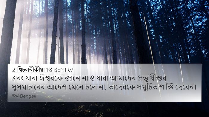 2 থিচলনীকীয়া 1:8 BENIRV Bible Verse Image