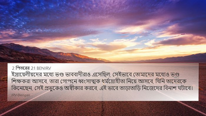 2 পিতরের 2:1 BENIRV Bible Verse Image