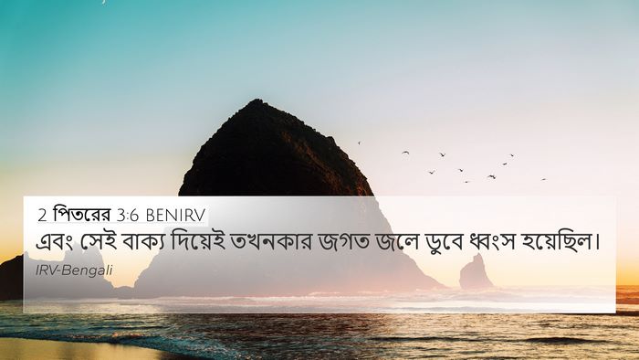 2 পিতরের 3:6 BENIRV Bible Verse Image