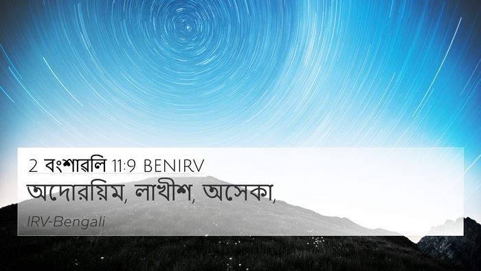2 বংশাৱলি 11:9 BENIRV Bible Verse Image