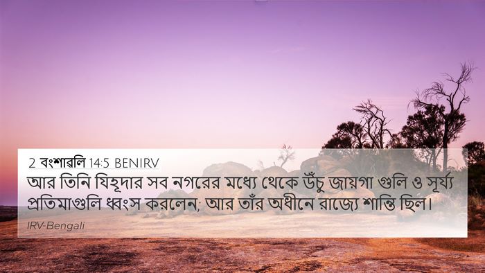2 বংশাৱলি 14:5 BENIRV Bible Verse Image