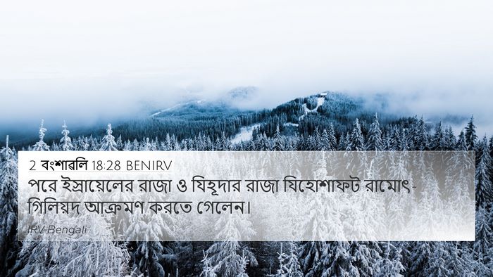 2 বংশাৱলি 18:28 BENIRV 4K Wallpaper - পরে ইস্রায়েলের - 4K Wallpaper Bible Verse