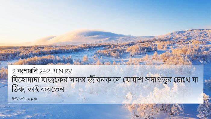 2 বংশাৱলি 24:2 BENIRV Bible Verse Image