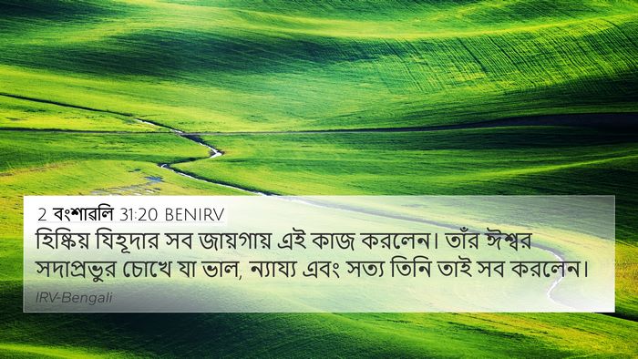 2 বংশাৱলি 31:20 BENIRV Bible Verse Image