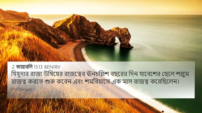 2 ৰাজাৱলি 15:13 BENIRV Bible Verse Image