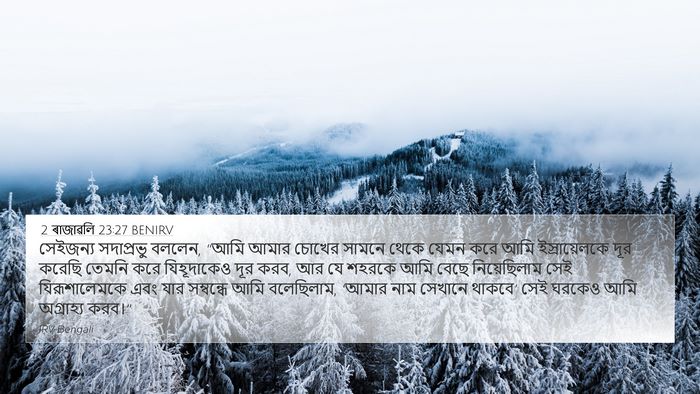2 ৰাজাৱলি 23:27 BENIRV Bible Verse Image