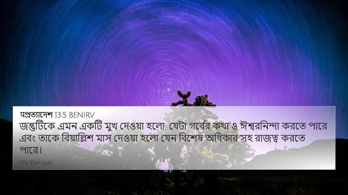 पপ্রত্যাদেশ 13:5 BENIRV Bible Verse Image