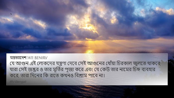 पপ্রত্যাদেশ 14:11 BENIRV Bible Verse Image