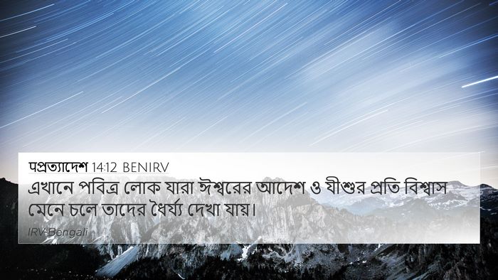 पপ্রত্যাদেশ 14:12 BENIRV Bible Verse Image