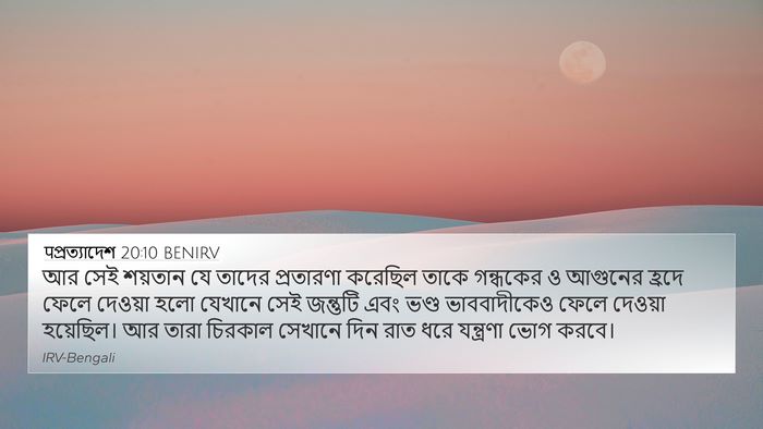 पপ্রত্যাদেশ 20:10 BENIRV Bible Verse Image