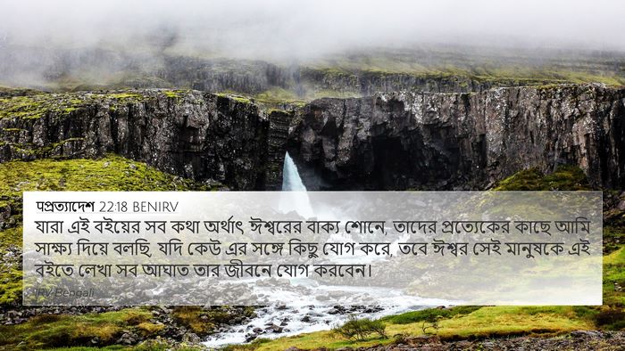 पপ্রত্যাদেশ 22:18 BENIRV Bible Verse Image