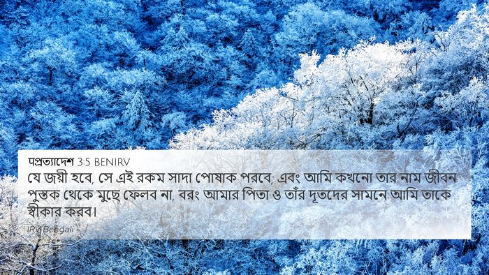 पপ্রত্যাদেশ 3:5 BENIRV Bible Verse Image