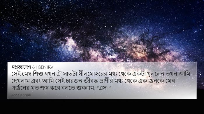 पপ্রত্যাদেশ 6:1 BENIRV Bible Verse Image