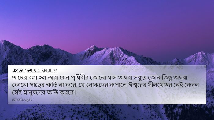 पপ্রত্যাদেশ 9:4 BENIRV Bible Verse Image
