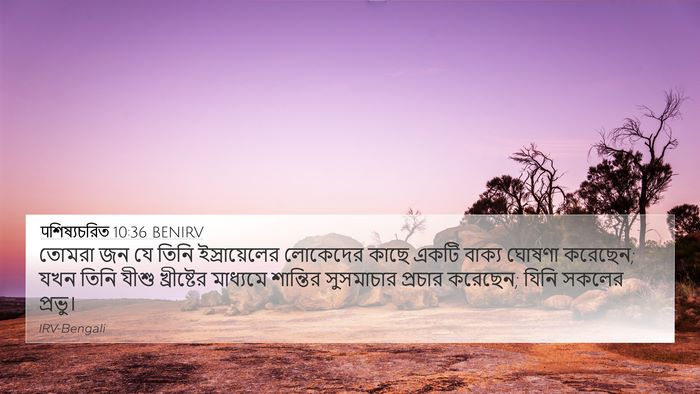पশিষ্যচরিত 10:36 BENIRV Bible Verse Image
