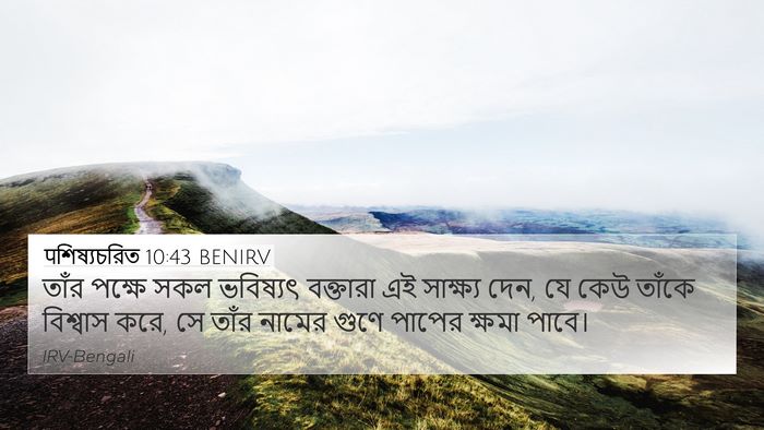 पশিষ্যচরিত 10:43 BENIRV Bible Verse Image