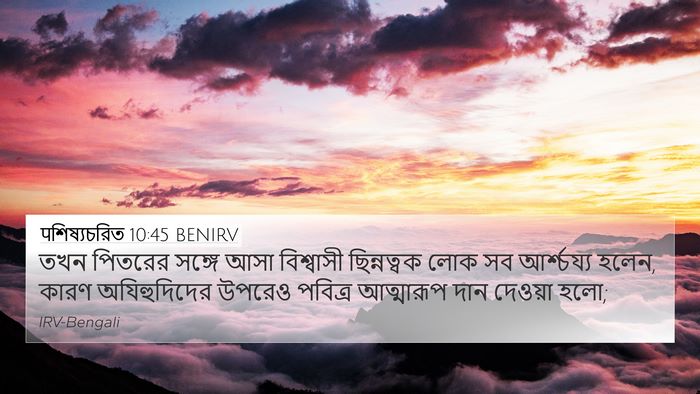 पশিষ্যচরিত 10:45 BENIRV Bible Verse Image