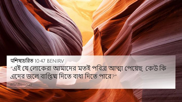 पশিষ্যচরিত 10:47 BENIRV Bible Verse Image