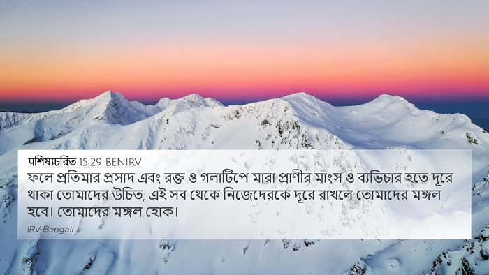पশিষ্যচরিত 15:29 BENIRV Bible Verse Image