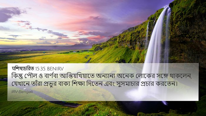 पশিষ্যচরিত 15:35 BENIRV Bible Verse Image