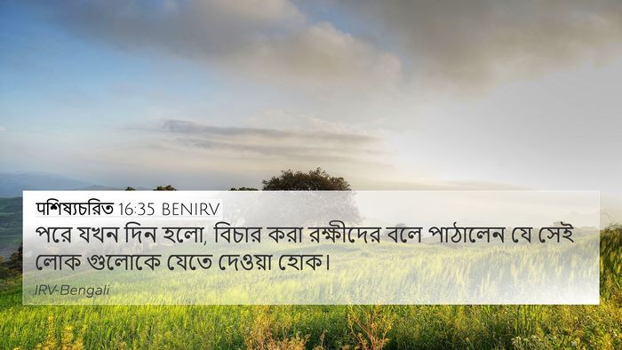 पশিষ্যচরিত 16:35 BENIRV Bible Verse Image