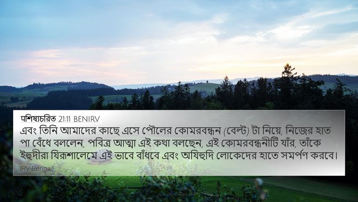 पশিষ্যচরিত 21:11 BENIRV Bible Verse Image
