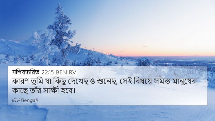 पশিষ্যচরিত 22:15 BENIRV Bible Verse Image