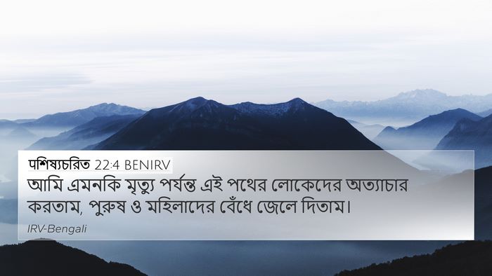 पশিষ্যচরিত 22:4 BENIRV Bible Verse Image