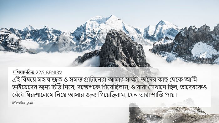 पশিষ্যচরিত 22:5 BENIRV Bible Verse Image