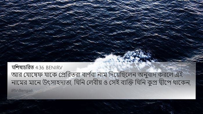 पশিষ্যচরিত 4:36 BENIRV Bible Verse Image