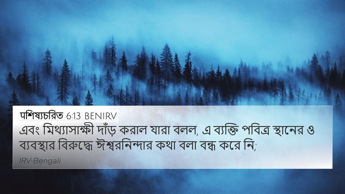 पশিষ্যচরিত 6:13 BENIRV Bible Verse Image