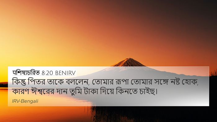 पশিষ্যচরিত 8:20 BENIRV Bible Verse Image