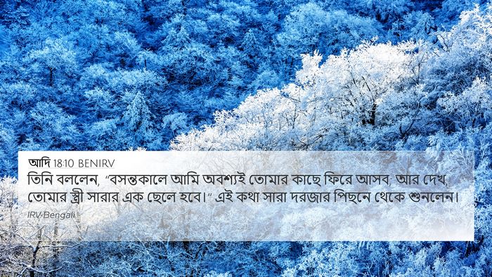 আদি 18:10 BENIRV Bible Verse Image