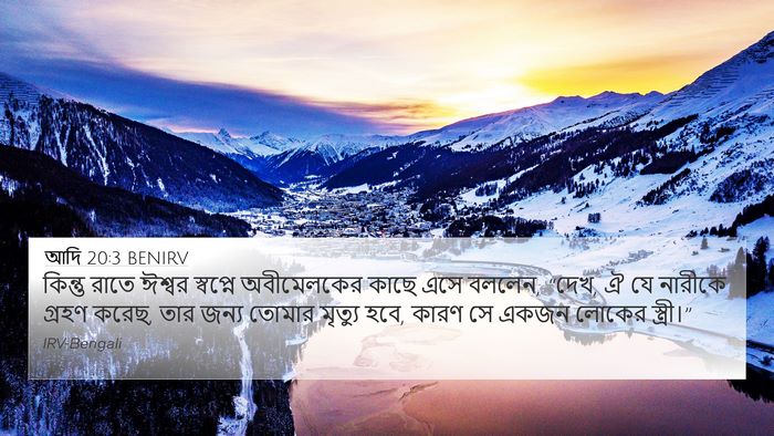 আদি 20:3 BENIRV Bible Verse Image