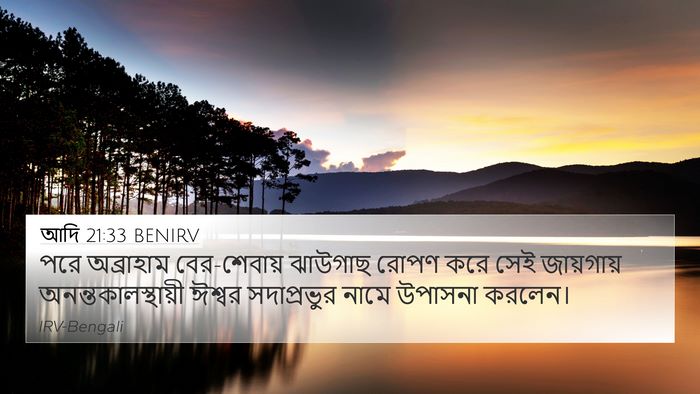 আদি 21:33 BENIRV Bible Verse Image