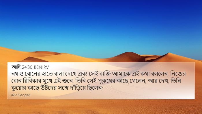 আদি 24:30 BENIRV Bible Verse Image