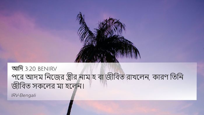 আদি 3:20 BENIRV Bible Verse Image