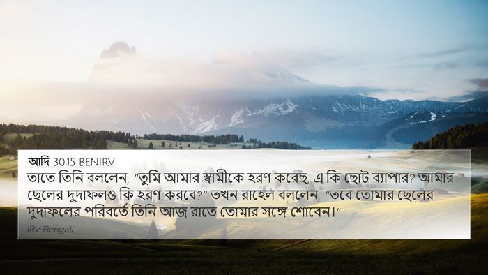 আদি 30:15 BENIRV Bible Verse Image