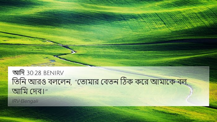 আদি 30:28 BENIRV Bible Verse Image