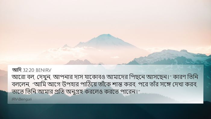 আদি 32:20 BENIRV Bible Verse Image