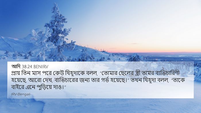 আদি 38:24 BENIRV Bible Verse Image