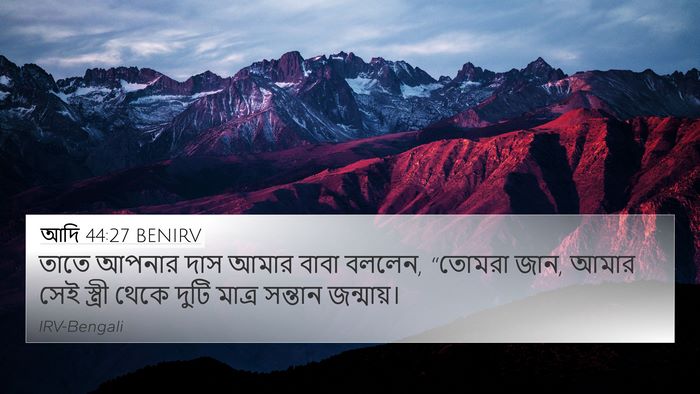 আদি 44:27 BENIRV Bible Verse Image