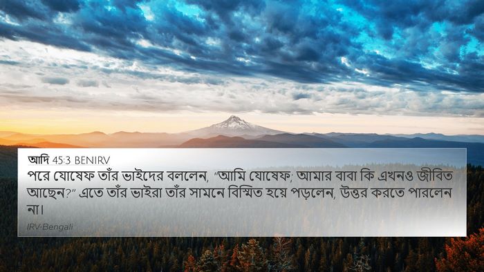 আদি 45:3 BENIRV Bible Verse Image