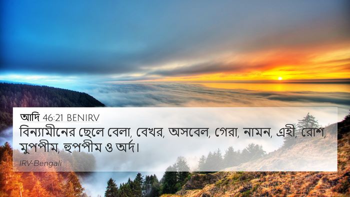 আদি 46:21 BENIRV Bible Verse Image
